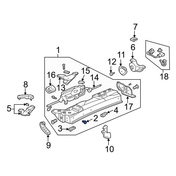 Convertible Top Latch Grommet