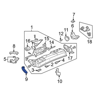 Acura OE - Left Interior Grab Bar