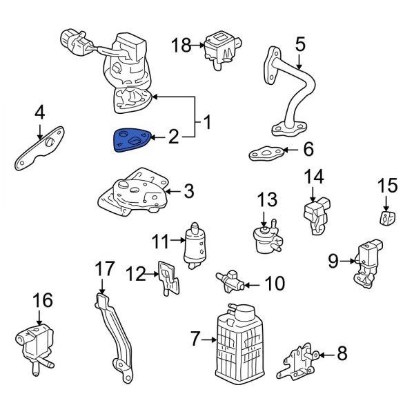 Exhaust Gas Recirculation (EGR) Valve Gasket