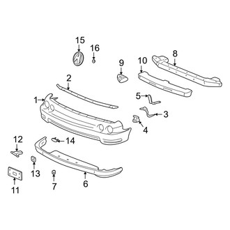 Acura OE - Front Bumper - Bumper & Components (GS / GS-R / LS / Type R)