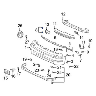 Acura OE - Front Bumper Cover Reinforcement Bolt
