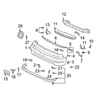 Acura OE - Front Bumper Cover Reinforcement Grommet
