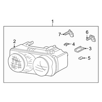 Acura OE - Front Lamps - Headlamp Components