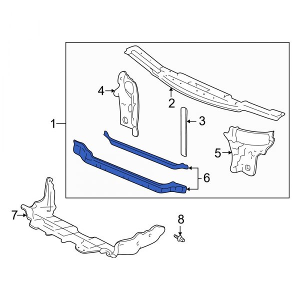 Radiator Support Tie Bar