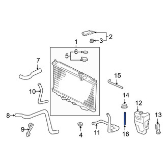 Acura OE - Engine Coolant Reservoir Hose