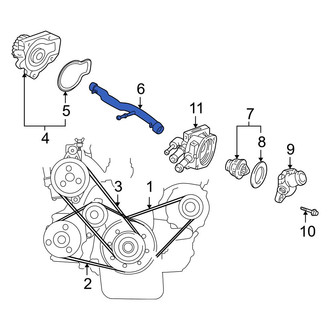 Acura OE - Engine Coolant Pipe