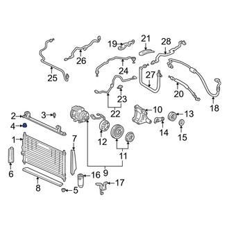 Acura OE - Upper A/C Condenser Bracket Insulator