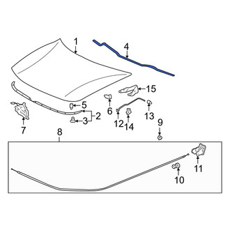 Acura OE - Front Hood Seal