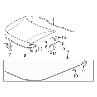 Acura OE - Hood Release Cable Clip