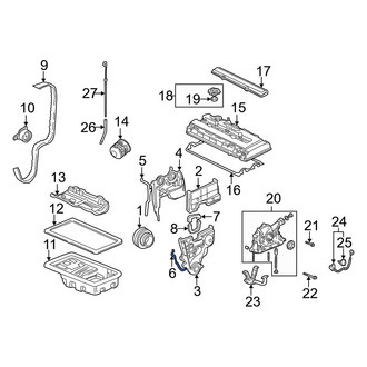 Acura OE - Lower Engine Timing Cover Gasket