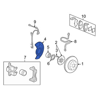Acura OE - Front Brake Dust Shield