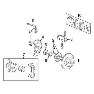 Acura OE - Front Suspension - Brake Components (GS / GS-R / LS)