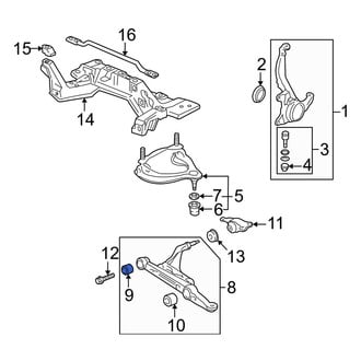 Acura OE - Front Lower Inner Forward Suspension Control Arm Bushing