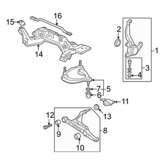Acura OE - Front Suspension - Suspension Components