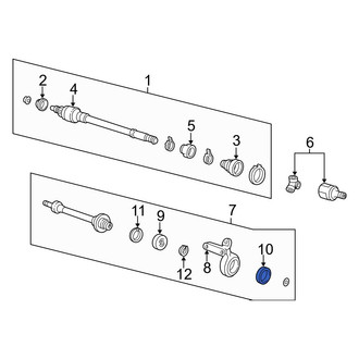 Acura OE - CV Axle Shaft Carrier Bearing Seal