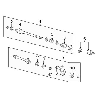 Acura OE - Front Suspension - Drive Axles