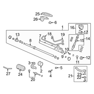 Acura OE - Steering Gear & Linkage (GS / GS-R / LS / Type R)