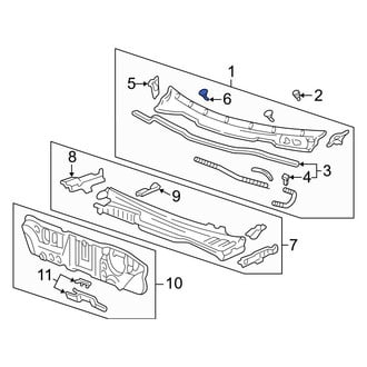 Acura OE - Left Windshield Washer Nozzle