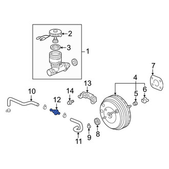 Acura OE - Power Brake Booster Check Valve