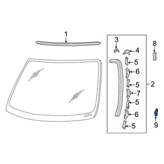 Acura OE - Windshield Molding Clip