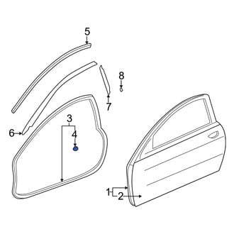 Acura OE - Door Seal Clip