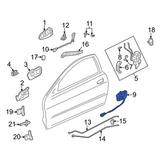 Acura OE - Front Right Door Lock Actuator Motor