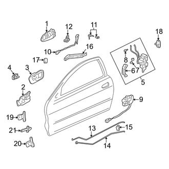 Acura OE - Front Door - Lock & Hardware (Type R)