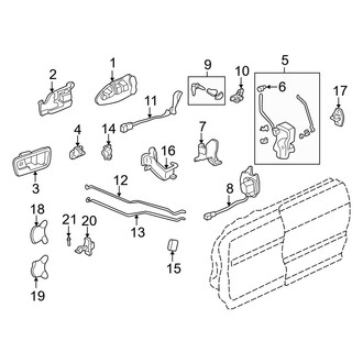 Acura OE - Front Door - Lock & Hardware (GS / GS-R / LS 4 Doors)