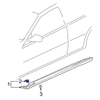 Acura OE - Upper Rocker Panel Molding Clip