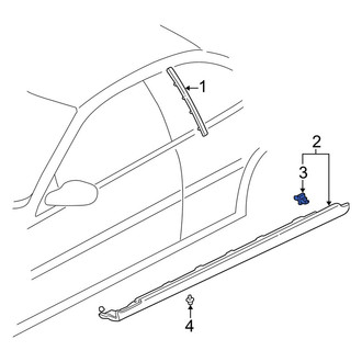 Acura OE - Rocker Panel Molding Clip