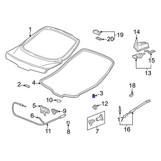 Acura OE - Liftgate Stop Bumper