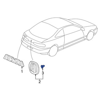 Acura OE - Hatch Emblem Clip