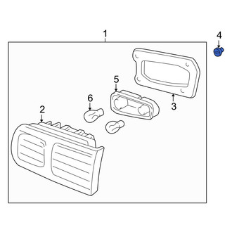 Acura OE - Inner Tail Light Housing Nut