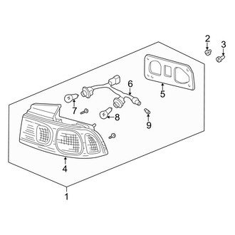 Acura OE - Rear Lamps - Tail Lamps (On Body), (GS / GS-R / LS 4 Doors)