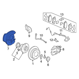 Acura OE - Front Brake Dust Shield