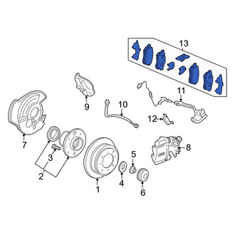 Acura OE - Rear Disc Brake Pad Set