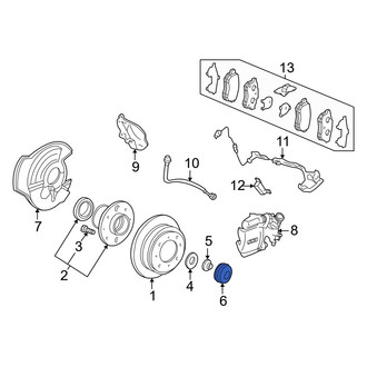 Acura OE - Rear Wheel Bearing Dust Cap