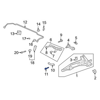 Acura OE - Rear Suspension Control Arm Bolt