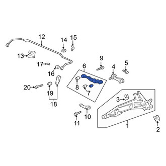 Acura OE - Rear Right Lower Lateral Arm