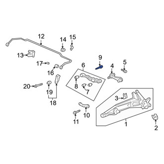 Acura OE - Lower Lateral Arm Bolt
