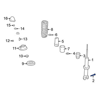Acura OE - Suspension Strut Bolt