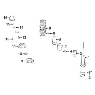 Acura OE - Rear Suspension - Struts & Components