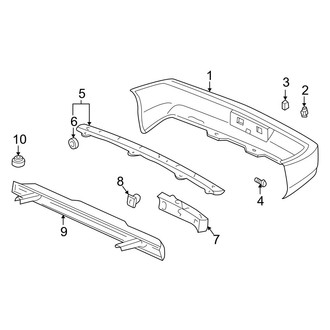 Acura OE - Rear Bumper - Bumper & Components