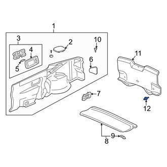 Acura OE - Rear Body Panel Trim Panel Clip