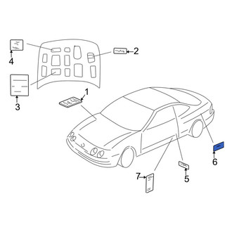 Acura OE - Fuel Information Label
