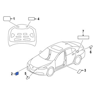 Acura OE - A/C System Information Label