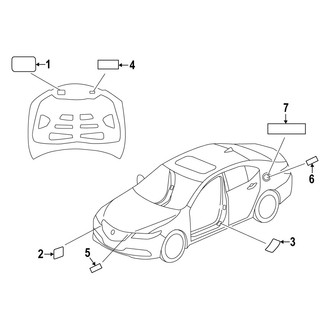 Acura OE - Information Labels - Labels (2.0L)