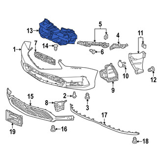 Acura OE - Front Radiator Support Baffle