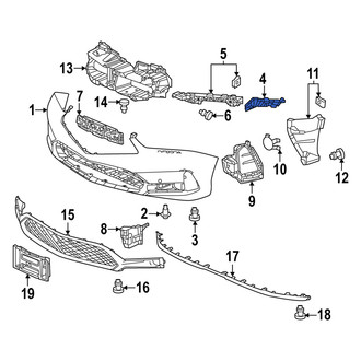 Acura OE - Front Right Bumper Cover Spacer