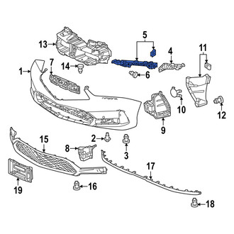 Acura OE - Front Right Upper Bumper Cover Support Rail